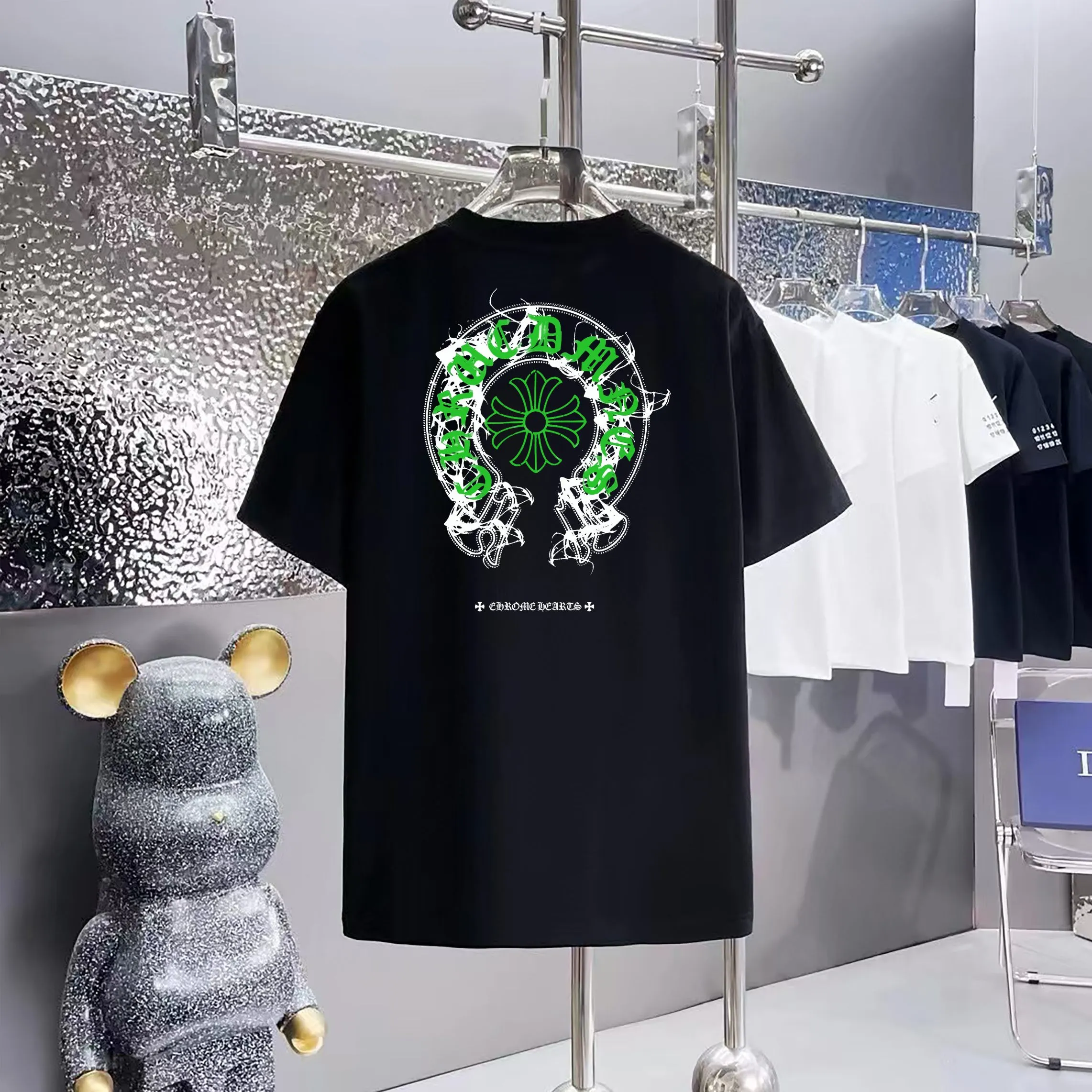 80 Chrome Hearts T 1:1 1×1 Same Style logo OS ：Black，White， ，Red， Gray Size：XS-L